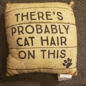 12x12in flip pillow i sleep with cats